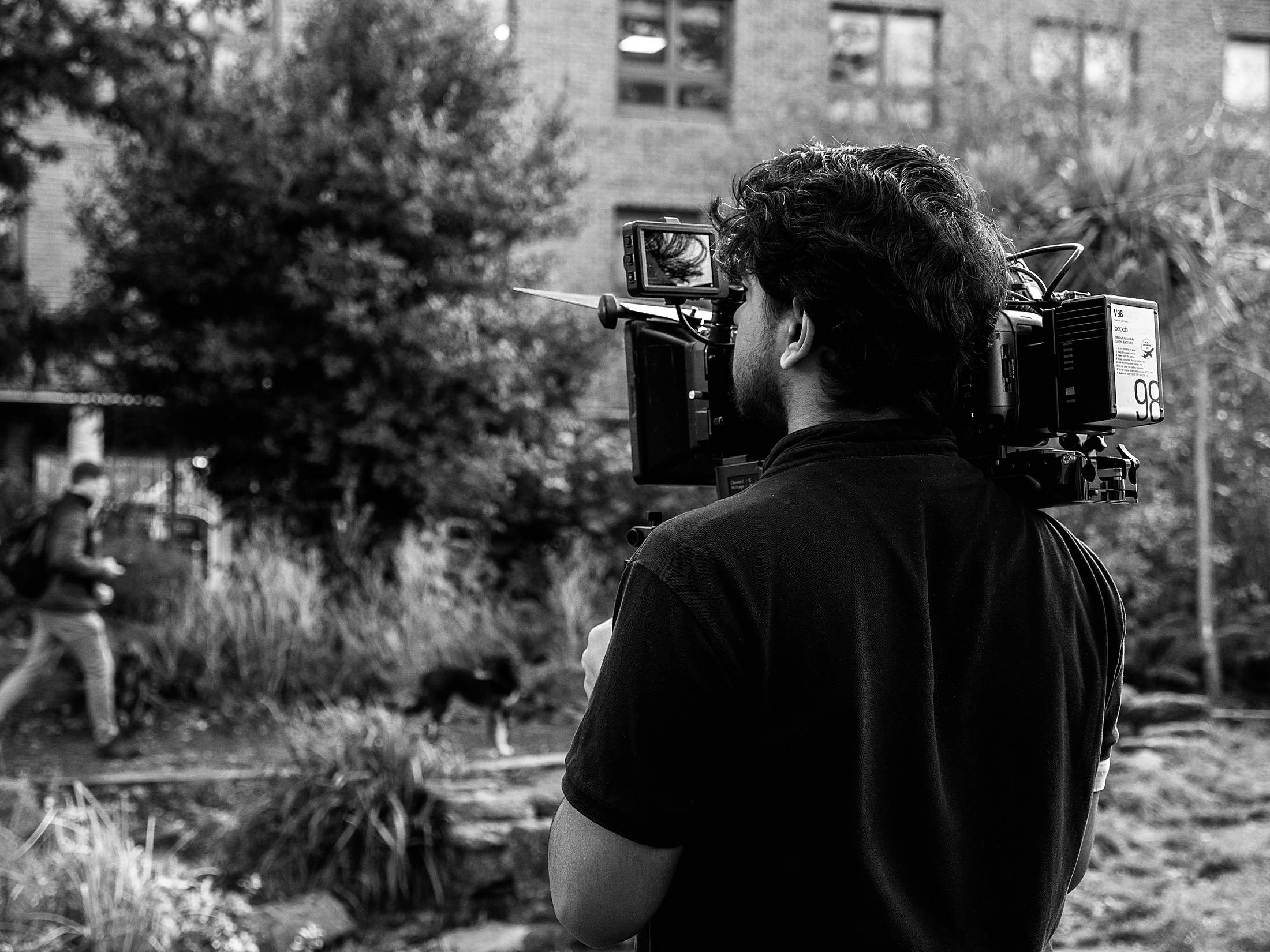 Danush Jeyashankar on set