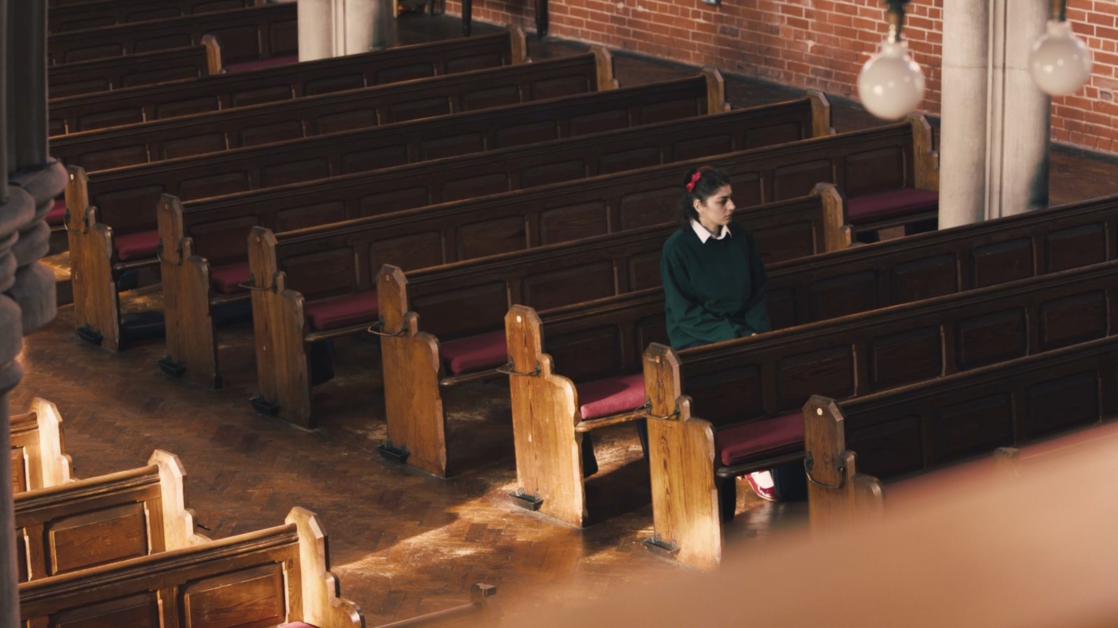 Dear God — church-aisle wide